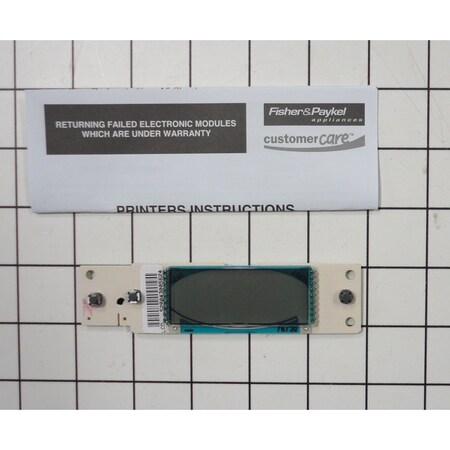 Fisher & Paykel 528043P Fisher & Paykel Dishwasher Lcd Board Heat 3M Ph3 Svc 528043P